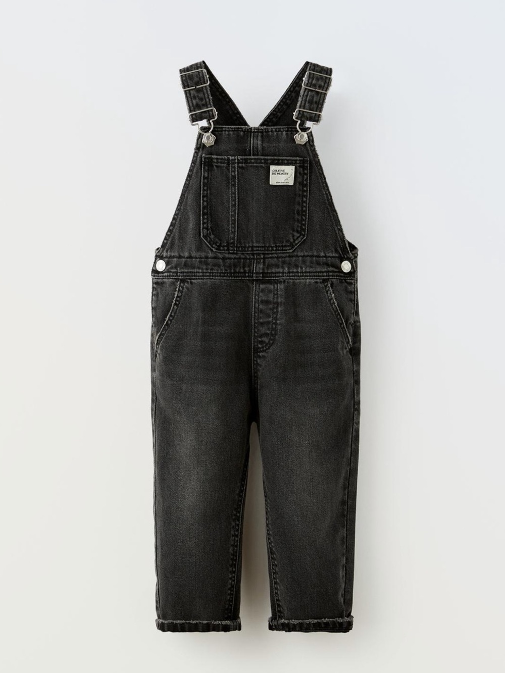Zara - Black Kids Denim Overalls